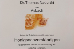 Honigsachverständiger HSV 2022